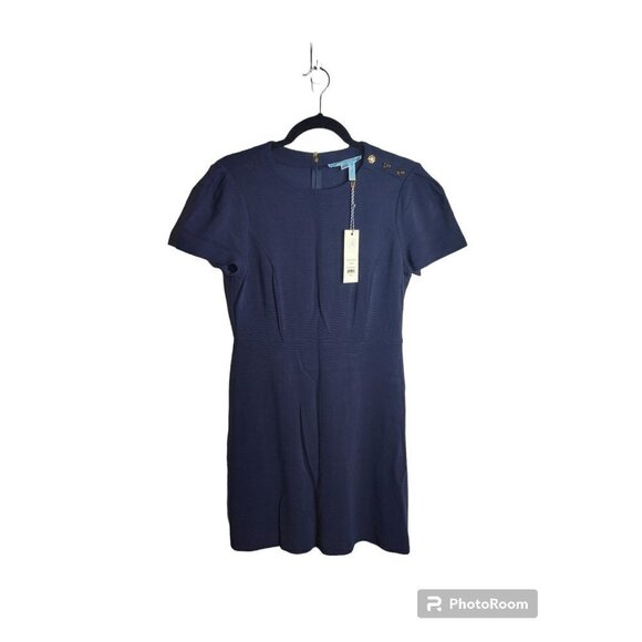 ☀️NWT Draper James Nassau Navy Sailor Ribbed Knit Dress, size M - Picture 2 of 11